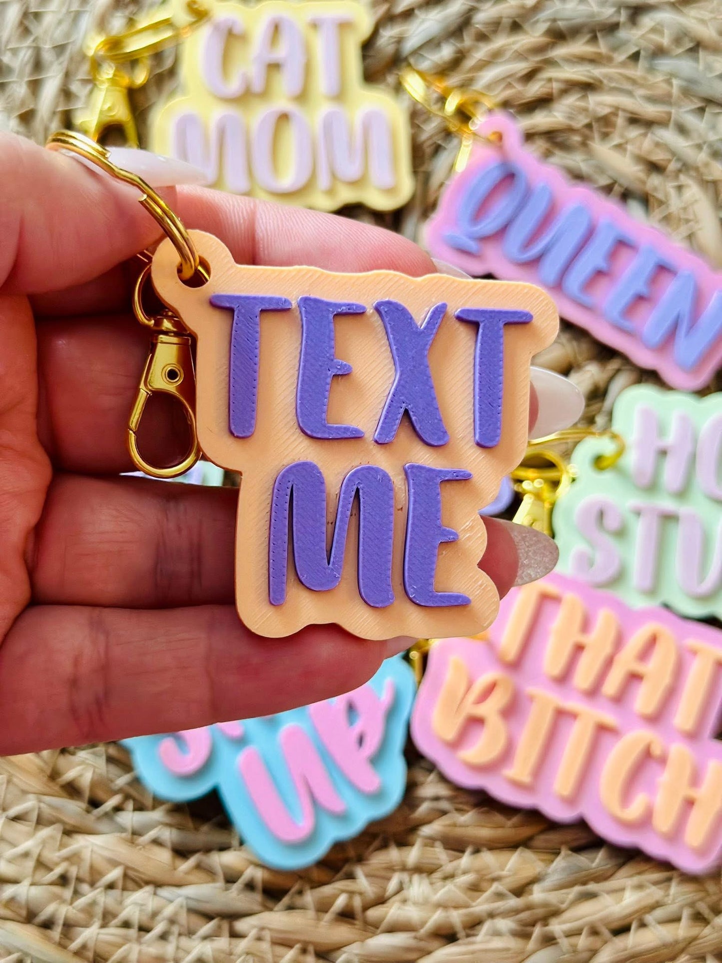 Porte-clé TEXT ME