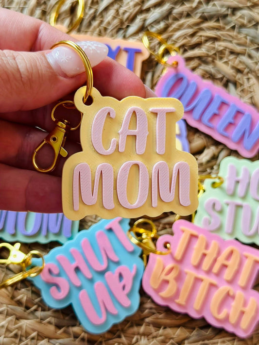 Porte-clé CAT MOM