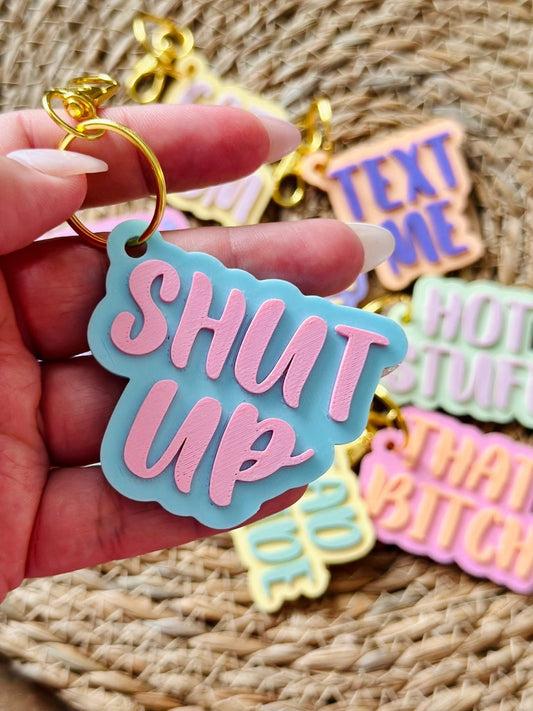 Porte-clé SHUT UP