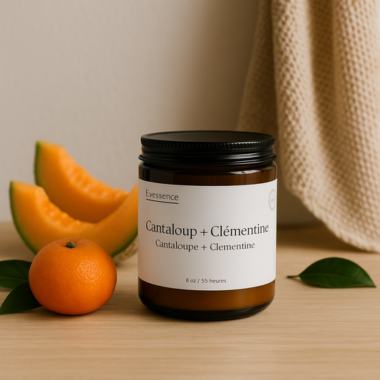 Bougie Cantaloup + Clémentine
